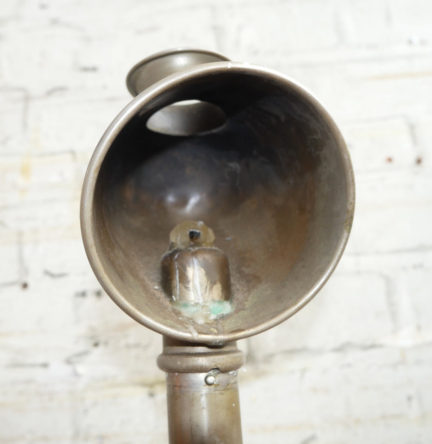 Antique Victorian German Gebruder Bing Brass Candlestick Students Lamp