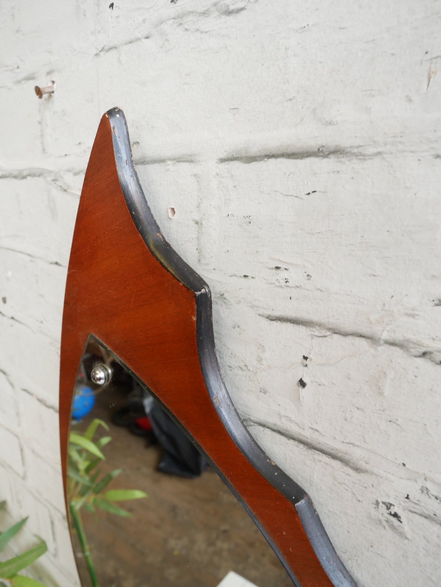 Vintage Retro 1960s Mid Century Modern Teak Wall Mirror