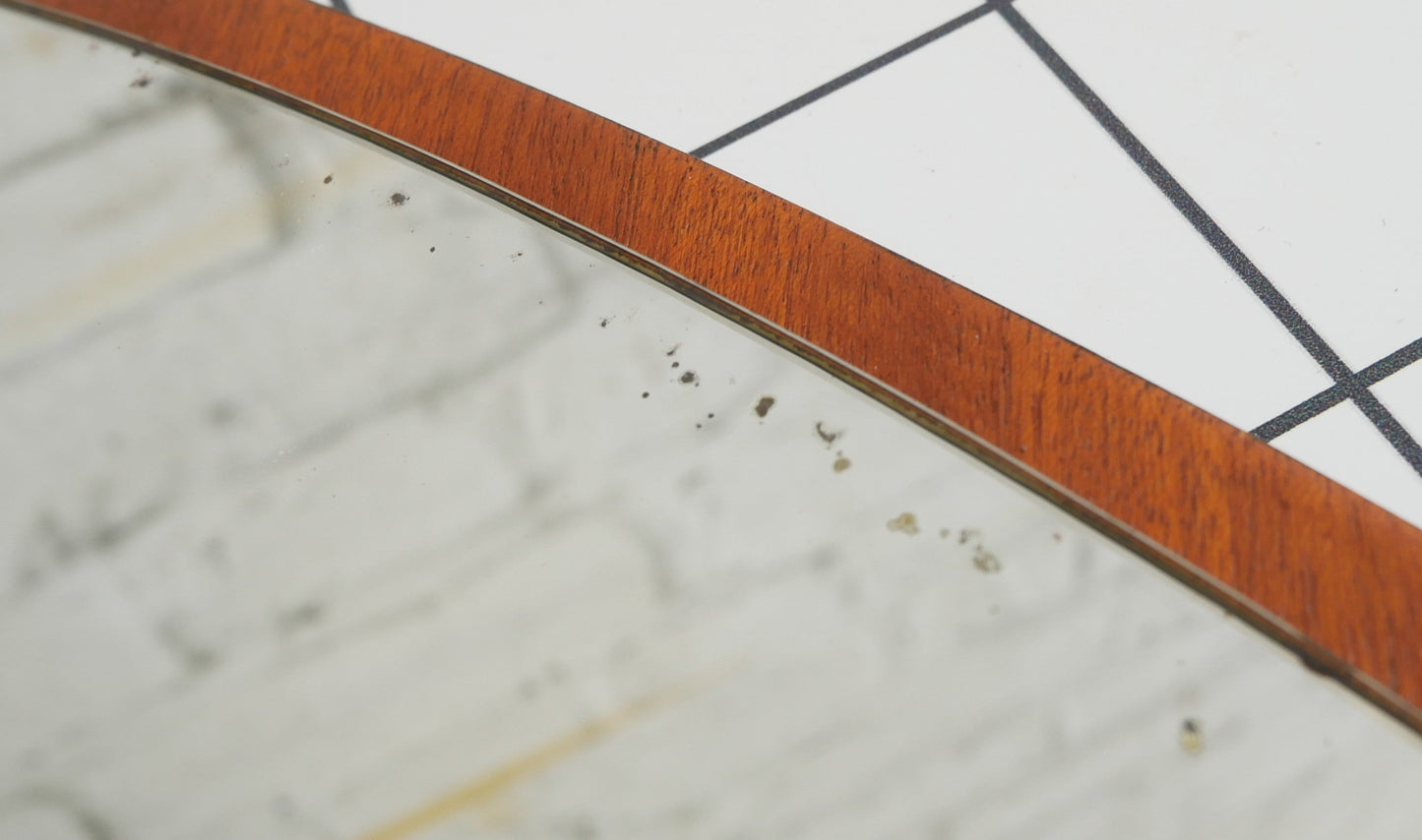 Vintage Retro 1960s Mid Century Modern Teak Wall Mirror