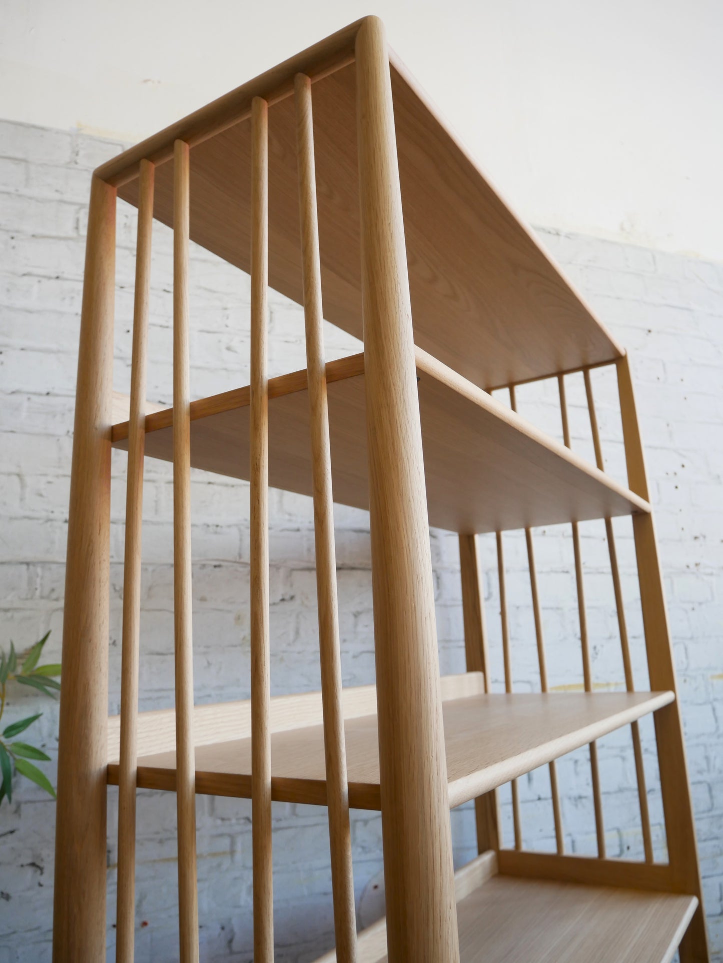 Contemporary Ercol Shalstone 5 Tier Oak Shelving Unit Bookcase Room Divider