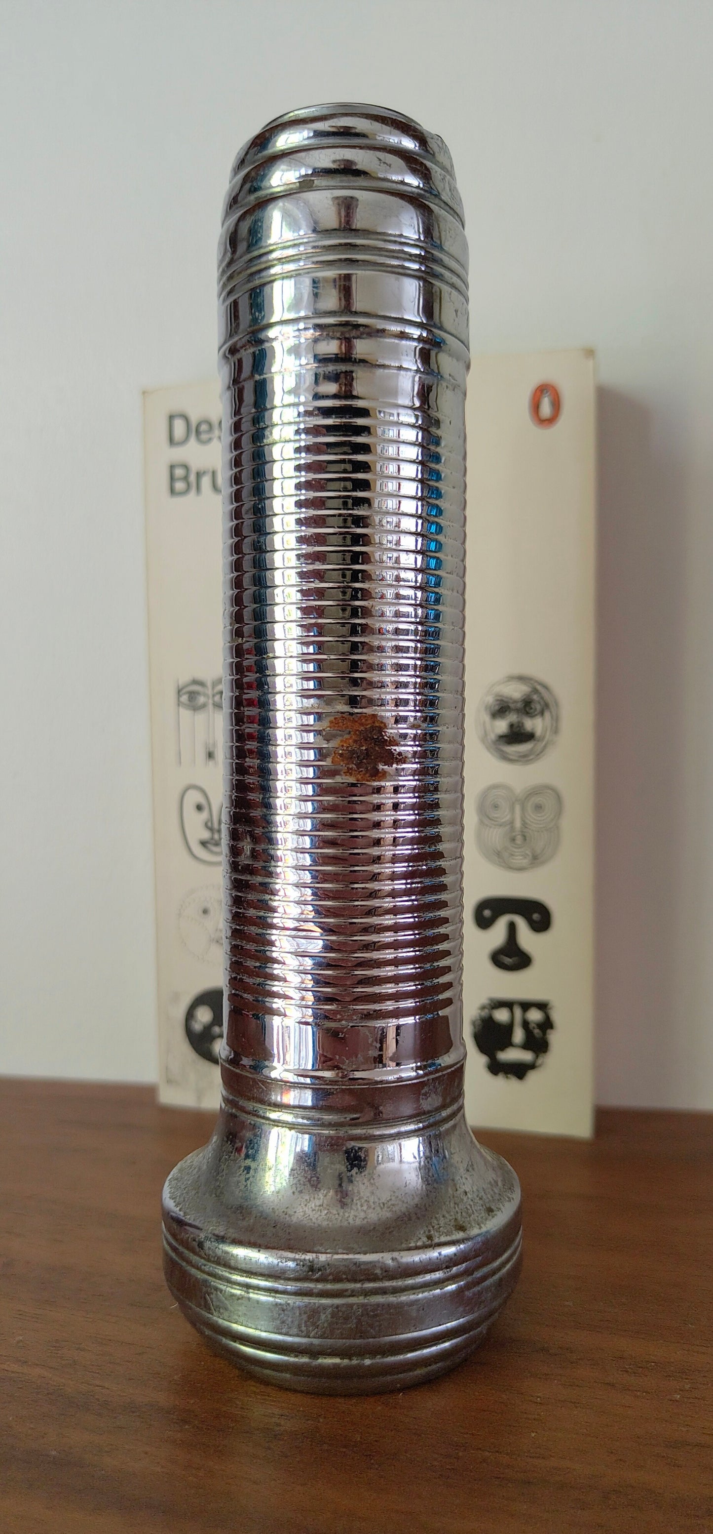 Small Vintage 1950s 555 Chinese Chrome Flashlight Torch