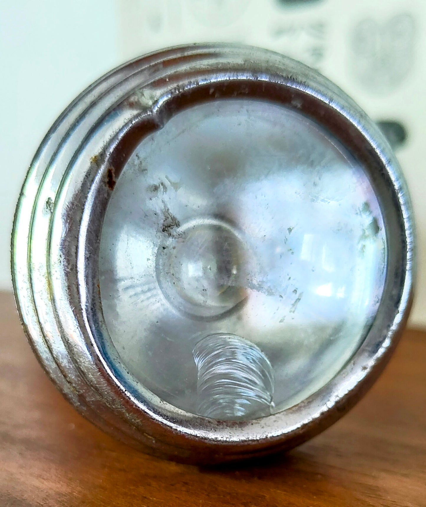 Small Vintage 1950s 555 Chinese Chrome Flashlight Torch