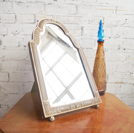 Vintage Dual Use Easel and Wall Dressing Table Top Vanity Mirror