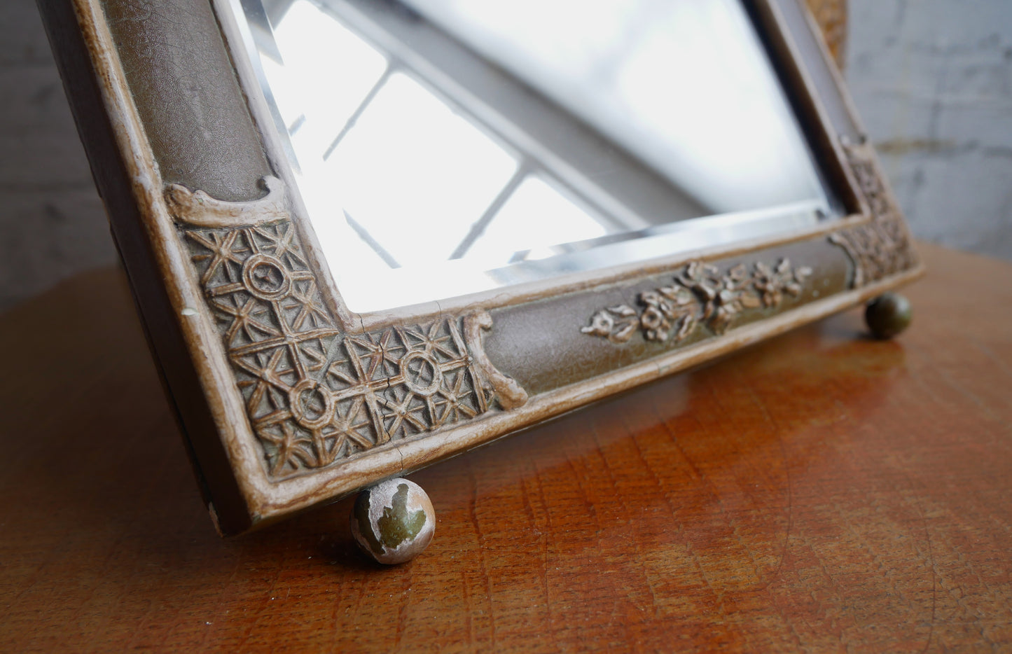 Vintage Dual Use Easel and Wall Dressing Table Top Vanity Mirror