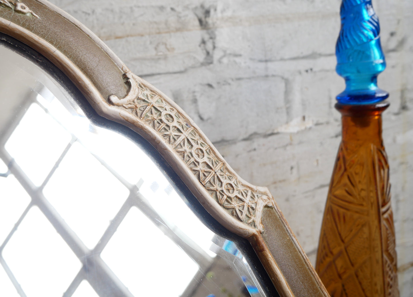 Vintage Dual Use Easel and Wall Dressing Table Top Vanity Mirror