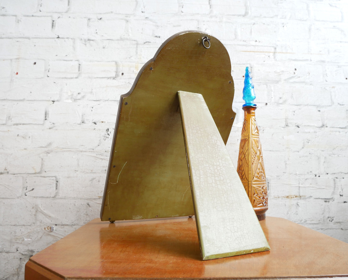 Vintage Dual Use Easel and Wall Dressing Table Top Vanity Mirror