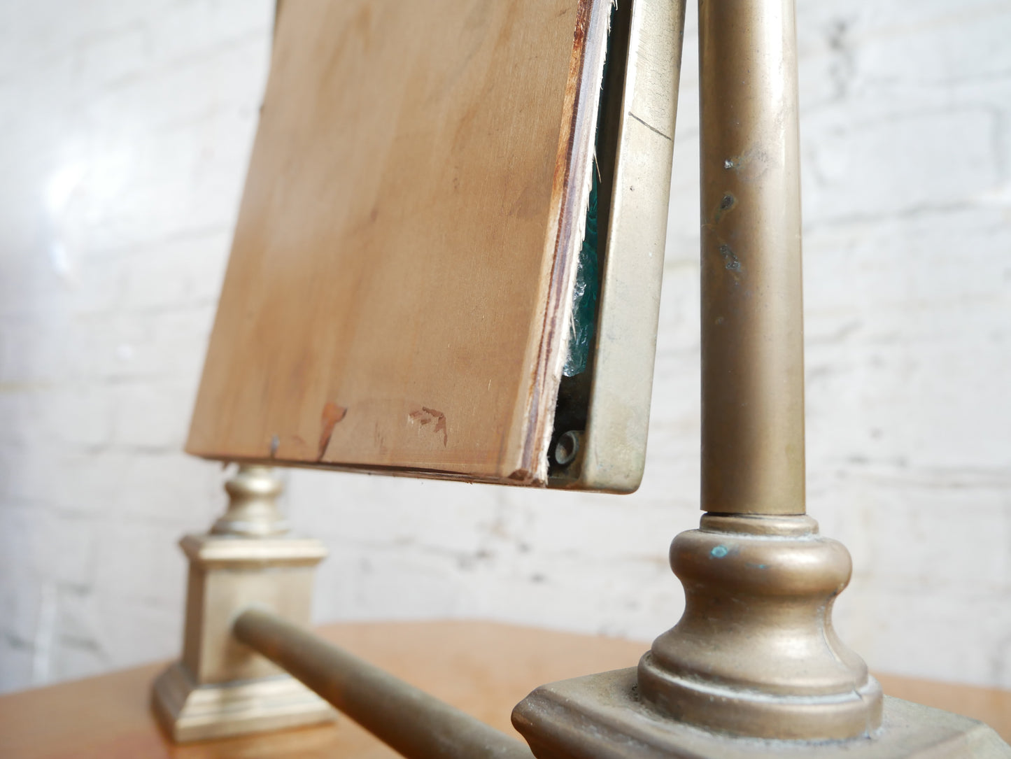 Antique or Vintage Classic Architectural Brass Vanity Shaving Swing Mirror