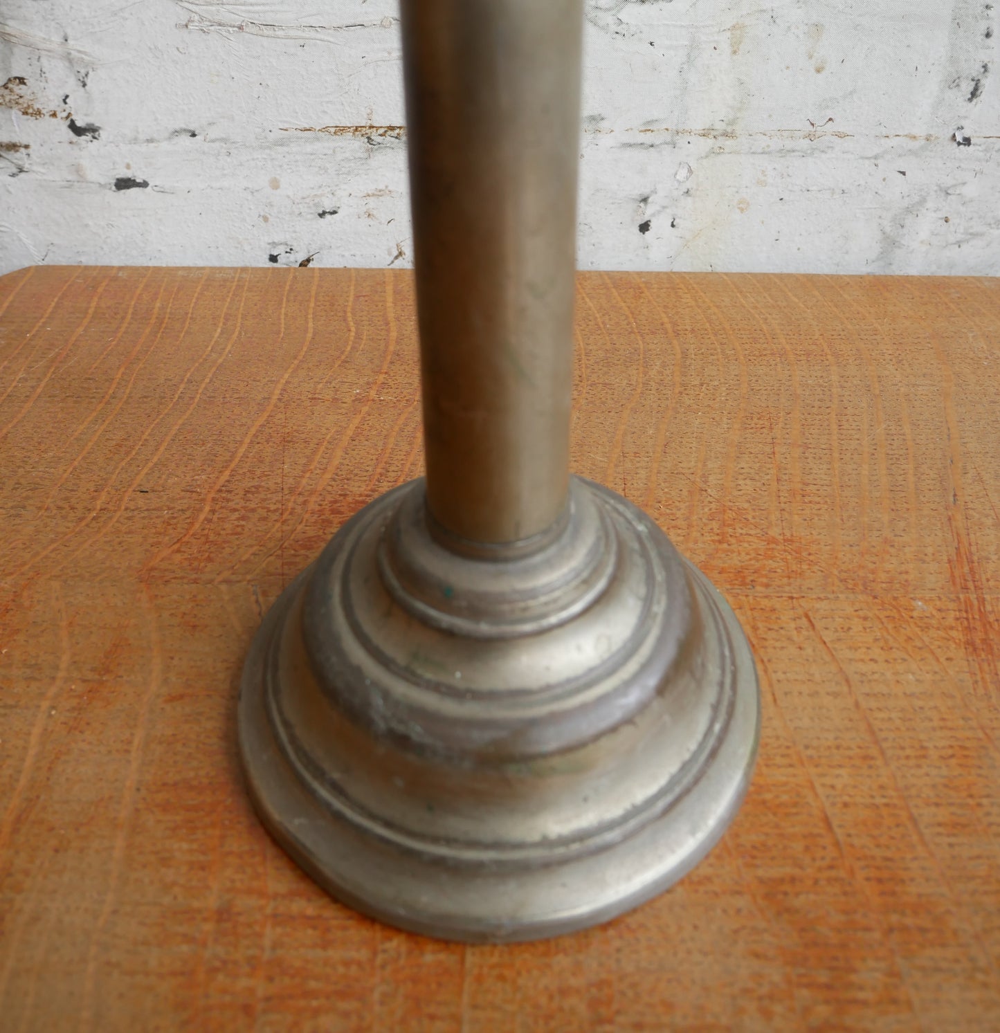 Antique Victorian German Gebruder Bing Brass Candlestick Students Lamp