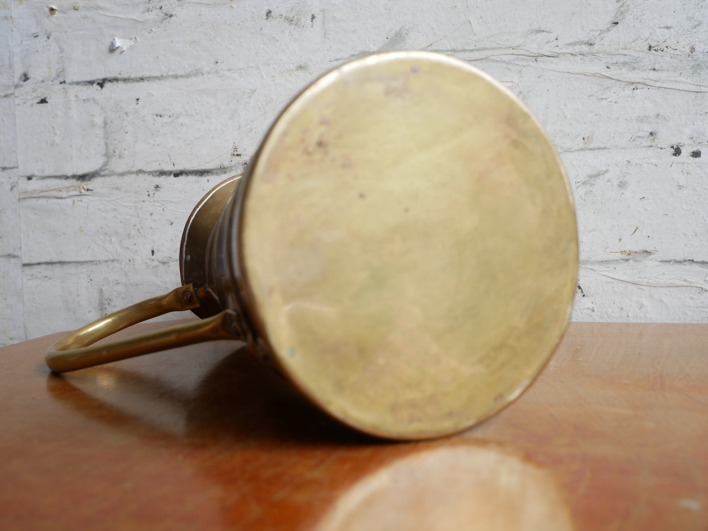 Vintage Arts & Crafts Style Copper and Brass Water Jug Pitcher