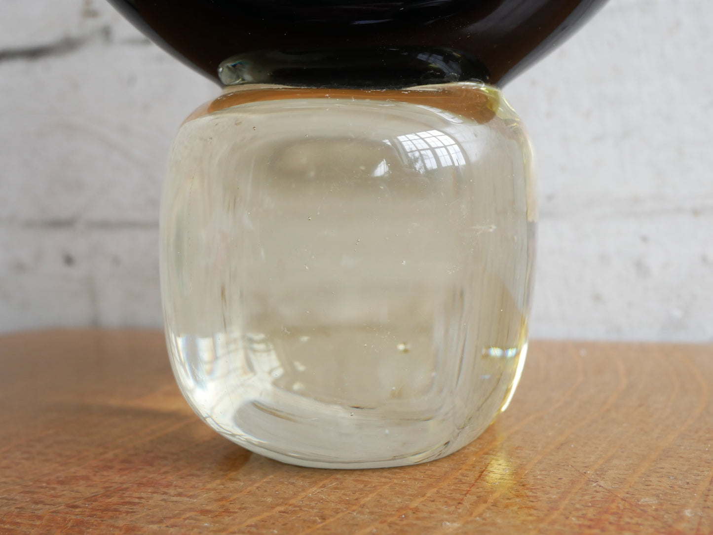 Vintage 1960s 70s Murano Style Abstract Modernist Glass Sculpture