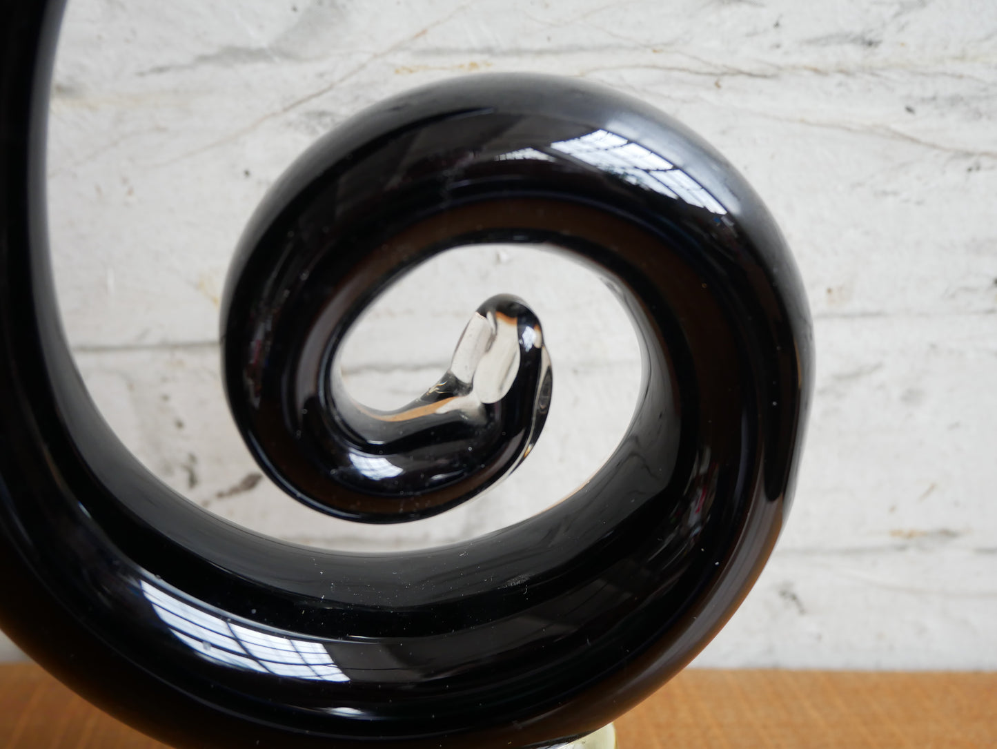 Vintage 1960s 70s Murano Style Abstract Modernist Glass Sculpture