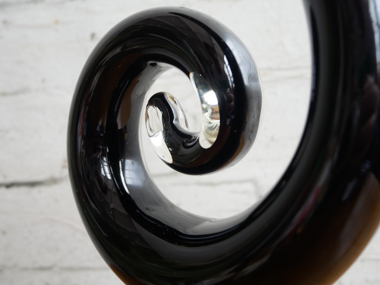 Vintage 1960s 70s Murano Style Abstract Modernist Glass Sculpture