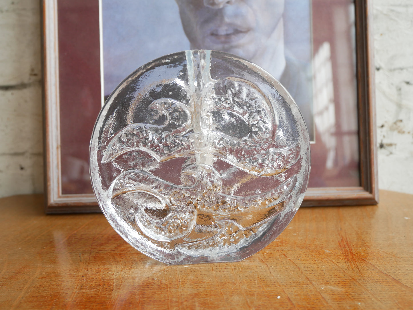Vintage 1970s Ingrid Glashütte Solifleur Art Glass Stem Vase