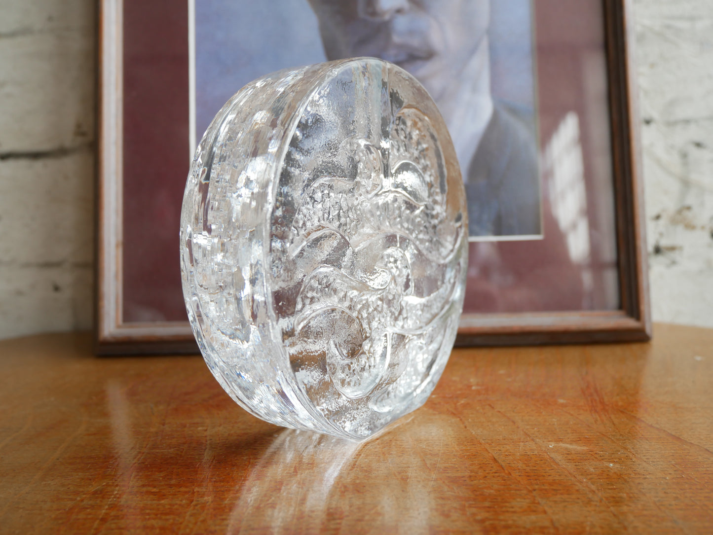 Vintage 1970s Ingrid Glashütte Solifleur Art Glass Stem Vase
