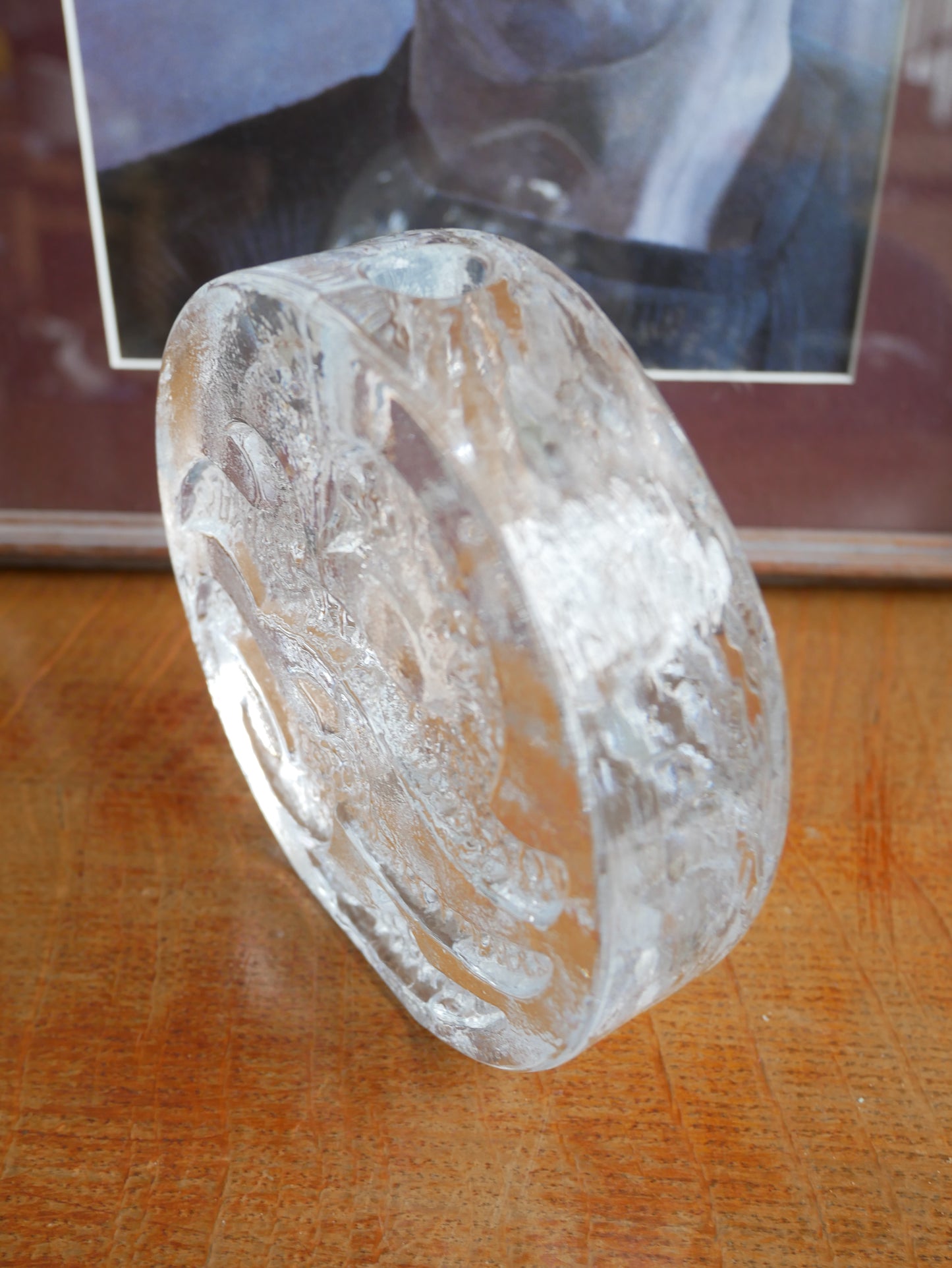 Vintage 1970s Ingrid Glashütte Solifleur Art Glass Stem Vase