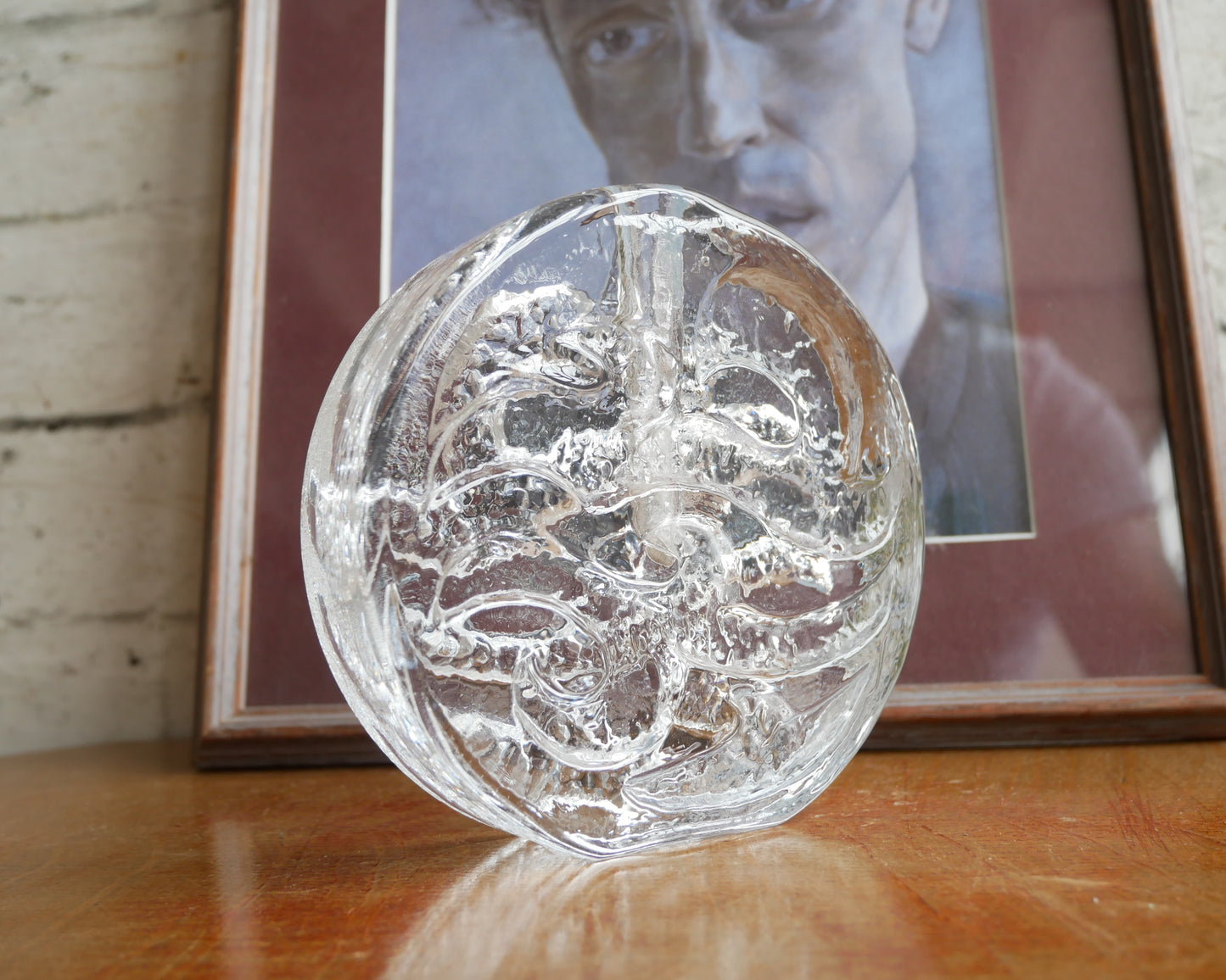 Vintage 1970s Ingrid Glashütte Solifleur Art Glass Stem Vase