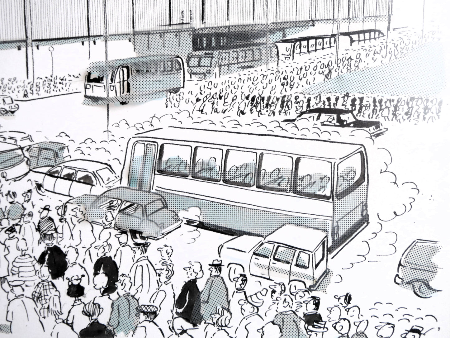 Vintage 1970s 80s Colin Whittock Birmingham Evening Mail Birmingham Council Criticism Template Cartoon