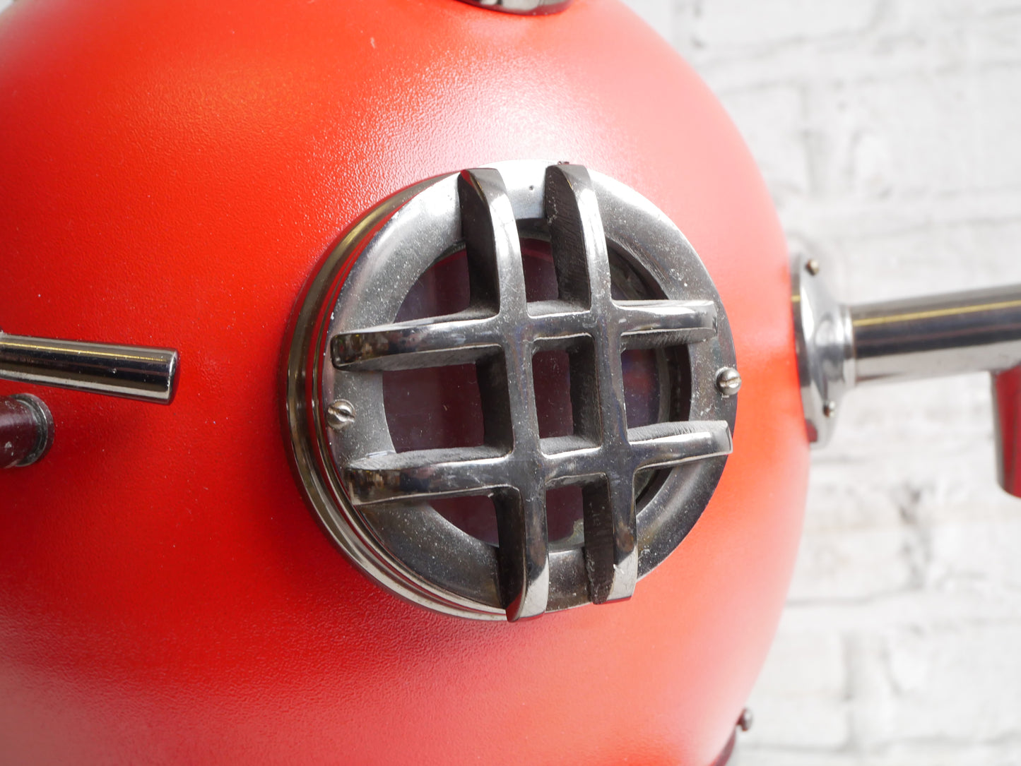 Large Replica Red Deep Sea Diving US Navy Divers Helmet Mark V