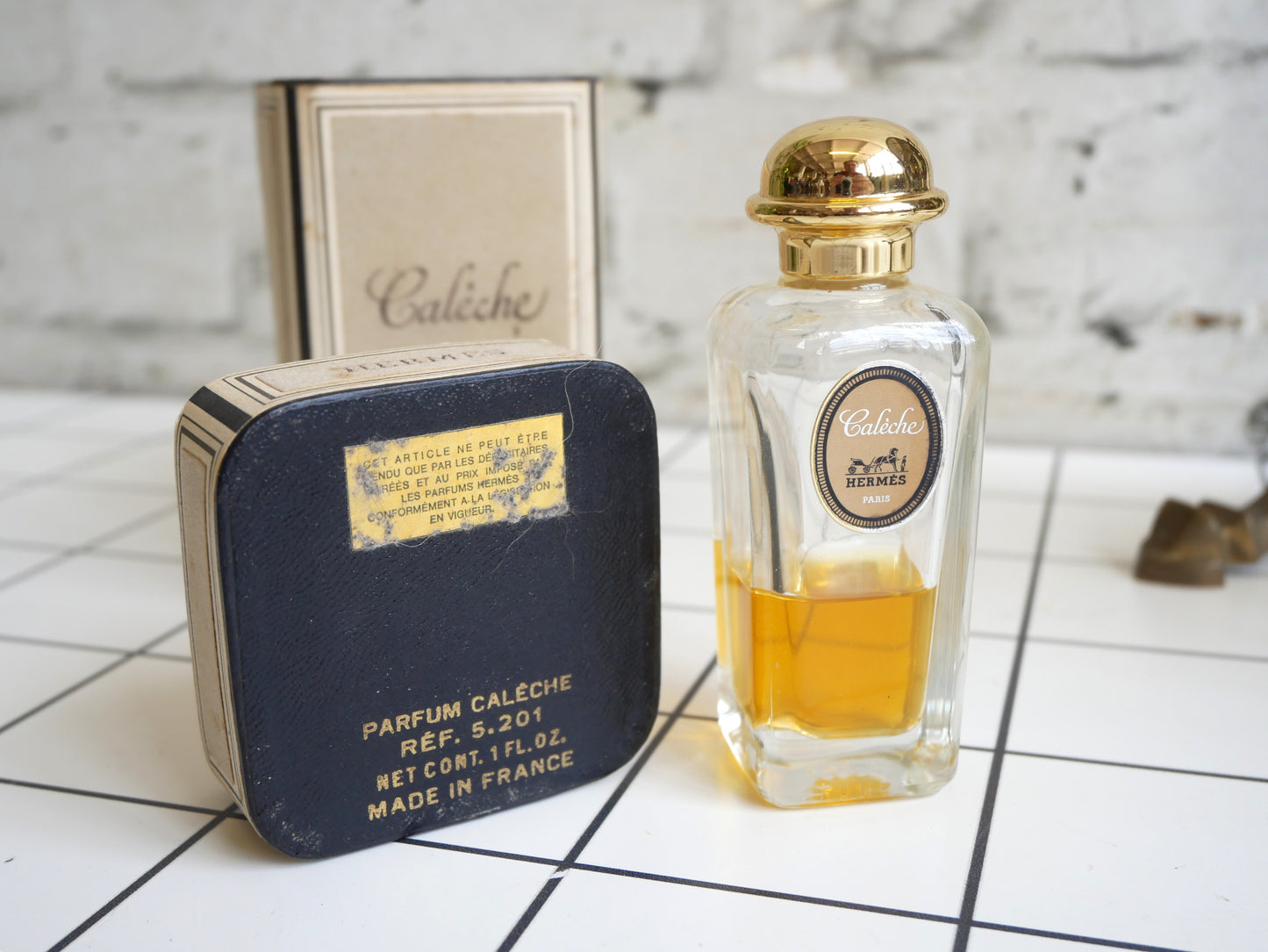 Vintage 1970s 80s Bottles of Hermes Caleche Eau De Toilette Ladies Perfume