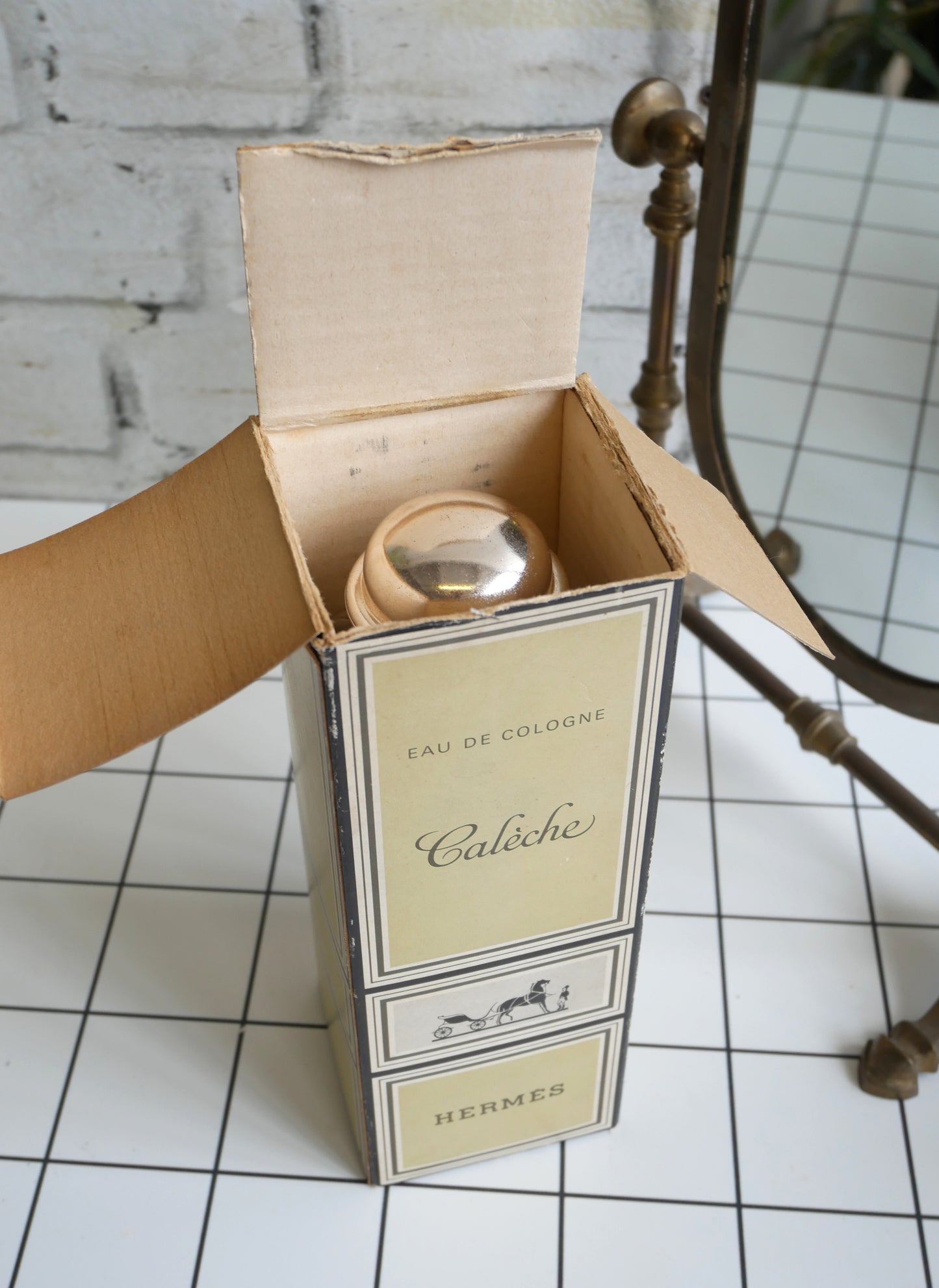 Vintage 1970s 80s Bottles of Hermes Caleche Eau De Toilette Ladies Perfume