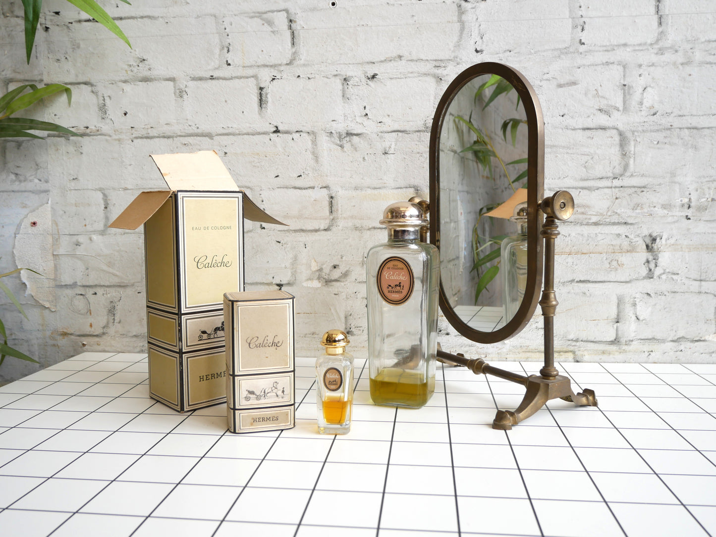Vintage 1970s 80s Bottles of Hermes Caleche Eau De Toilette Ladies Perfume