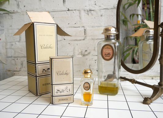 Vintage 1970s 80s Bottles of Hermes Caleche Eau De Toilette Ladies Perfume