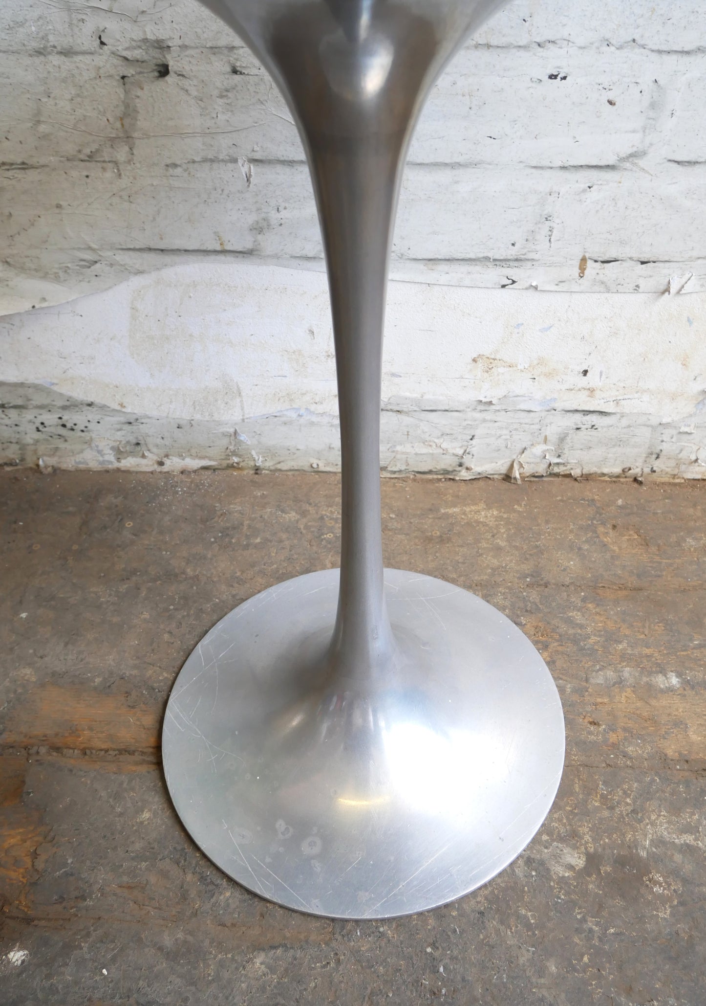 Vintage Mid Century Modern Space Age Maurice Burke Arkana Tulip Side Lamp Table with Aluminium Base