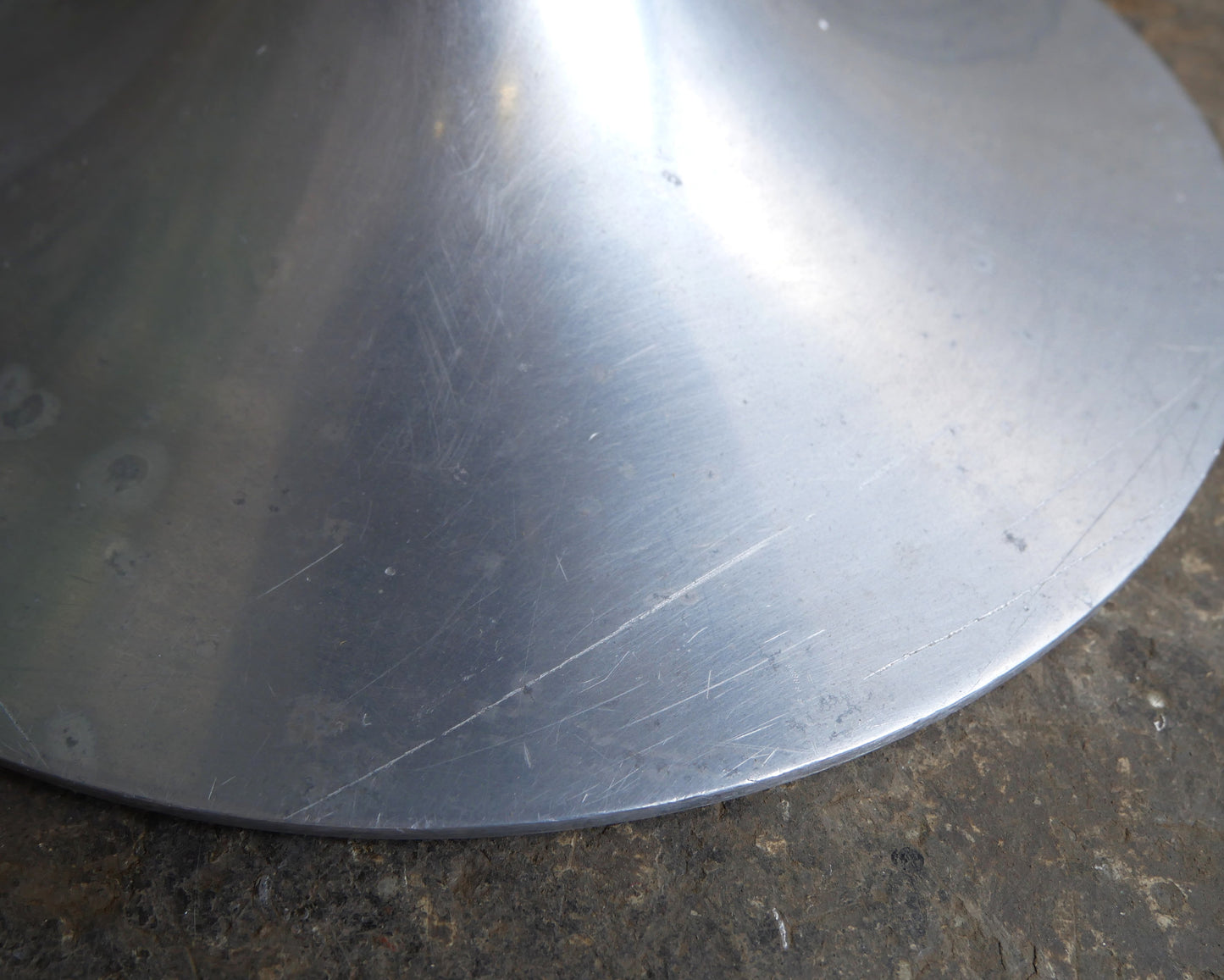 Vintage Mid Century Modern Space Age Maurice Burke Arkana Tulip Side Lamp Table with Aluminium Base