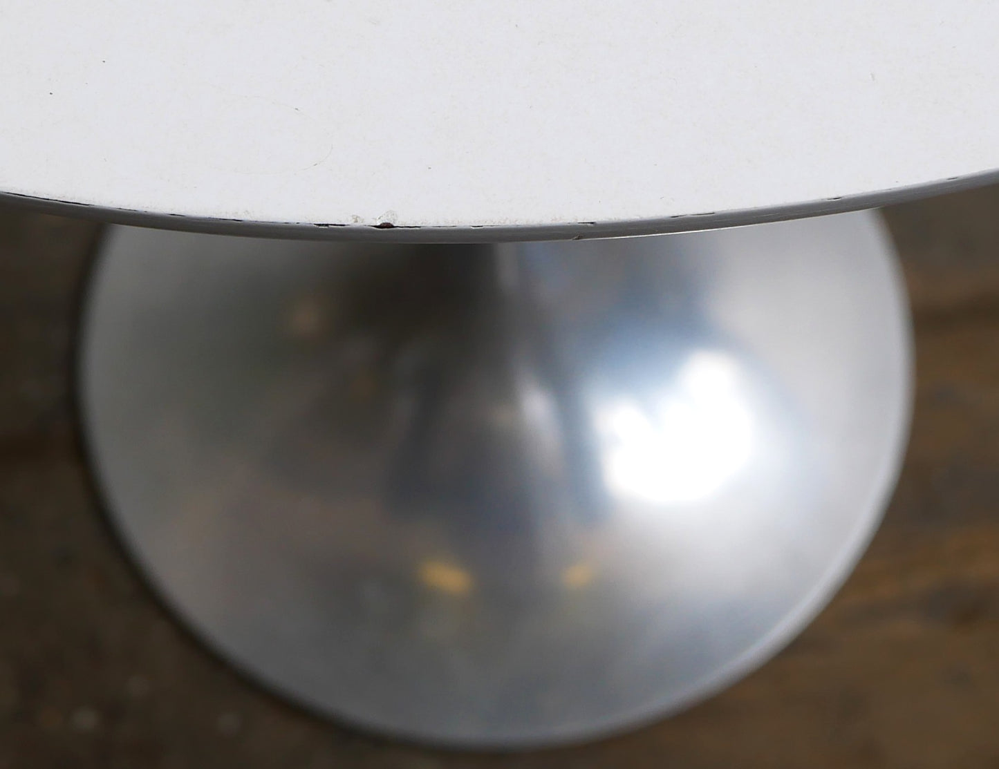 Vintage Mid Century Modern Space Age Maurice Burke Arkana Tulip Side Lamp Table with Aluminium Base