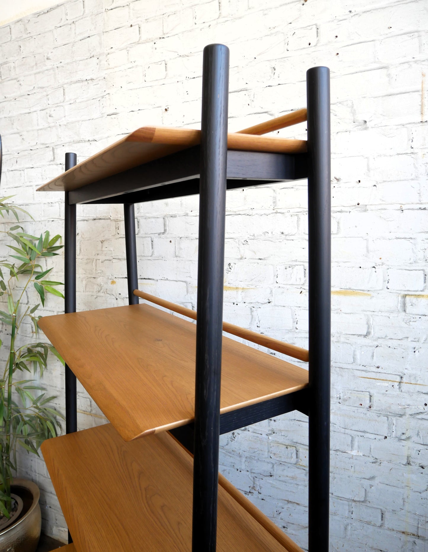 Contemporary Ercol Monza Oak Single Drawer Shelving Unit Room Divider