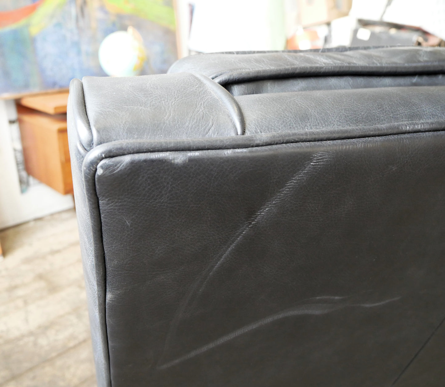 Contemporary Mid Century Modern Design Made.Com Scott Leather Armchair