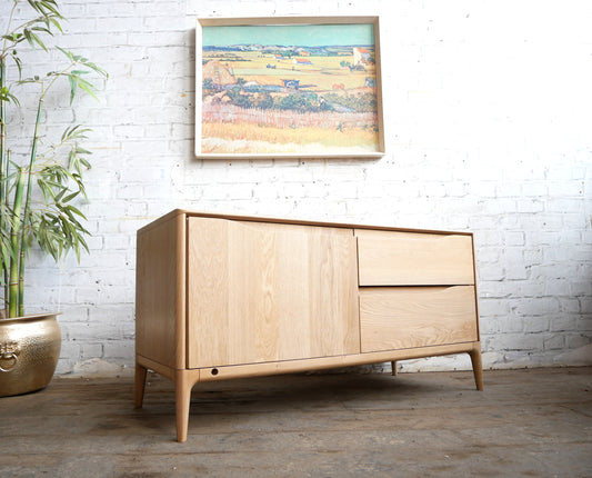 Contemporary Ercol Romana IR TV Unit 2 Drawer Media Sideboard