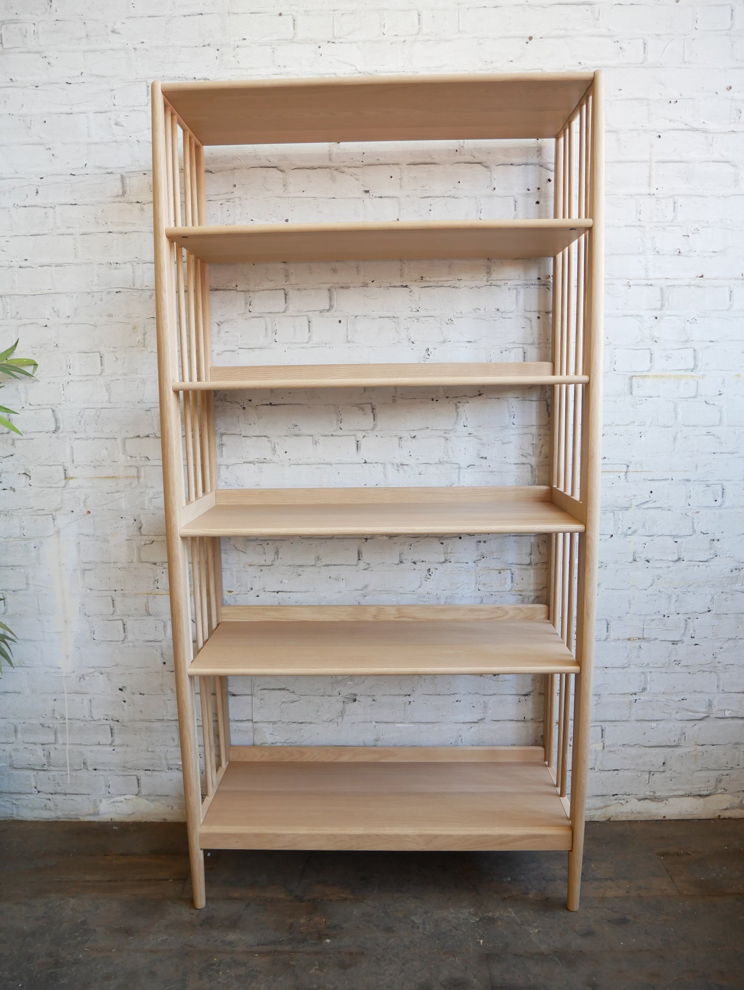Contemporary Ercol Shalstone 5 Tier Oak Shelving Unit Bookcase Room Divider