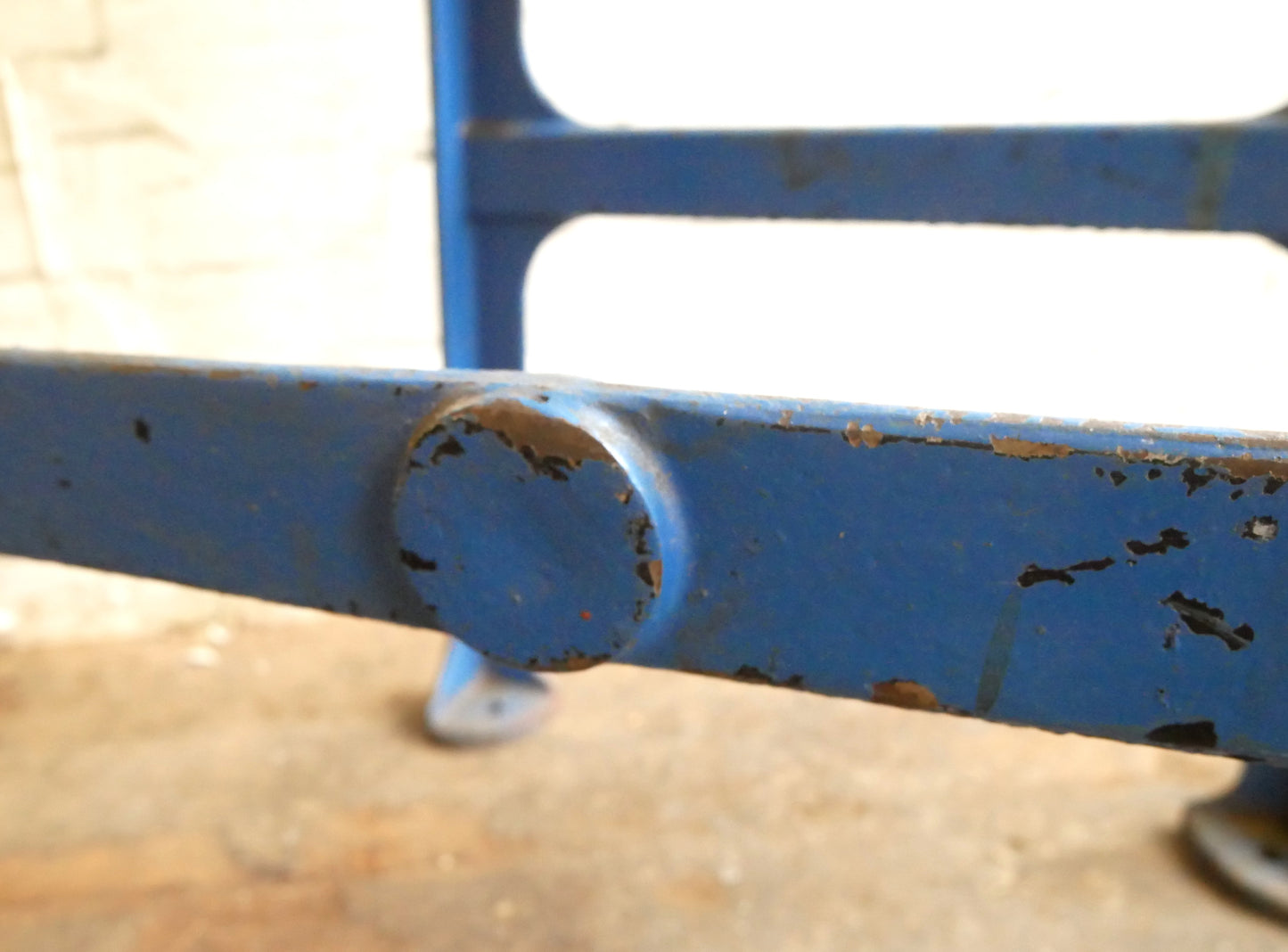 Vintage 50s 60s Mid Century Industrial Machinists Steel Workbench Desk Table