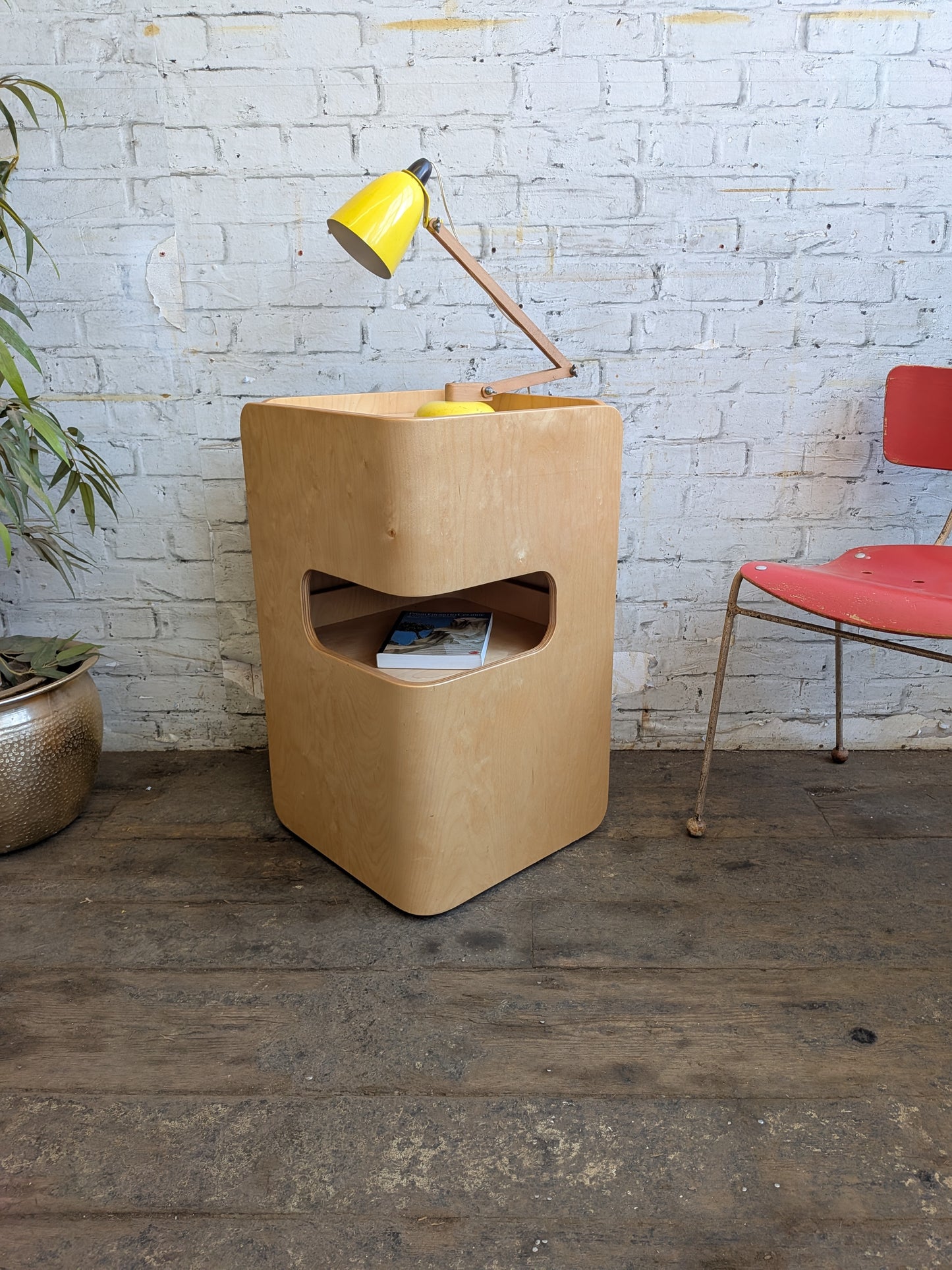 Vintage Habitat Bent Plywood Spacesaver Metamorphic Workstation Trolley