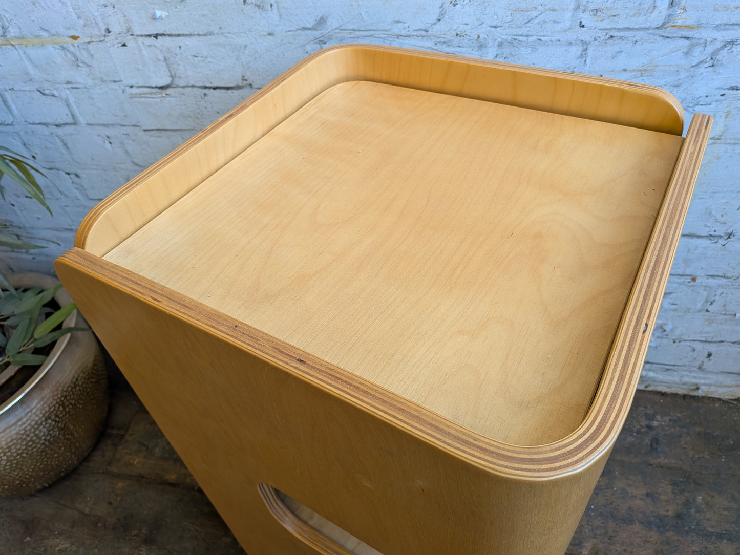 Vintage Habitat Bent Plywood Spacesaver Metamorphic Workstation Trolley