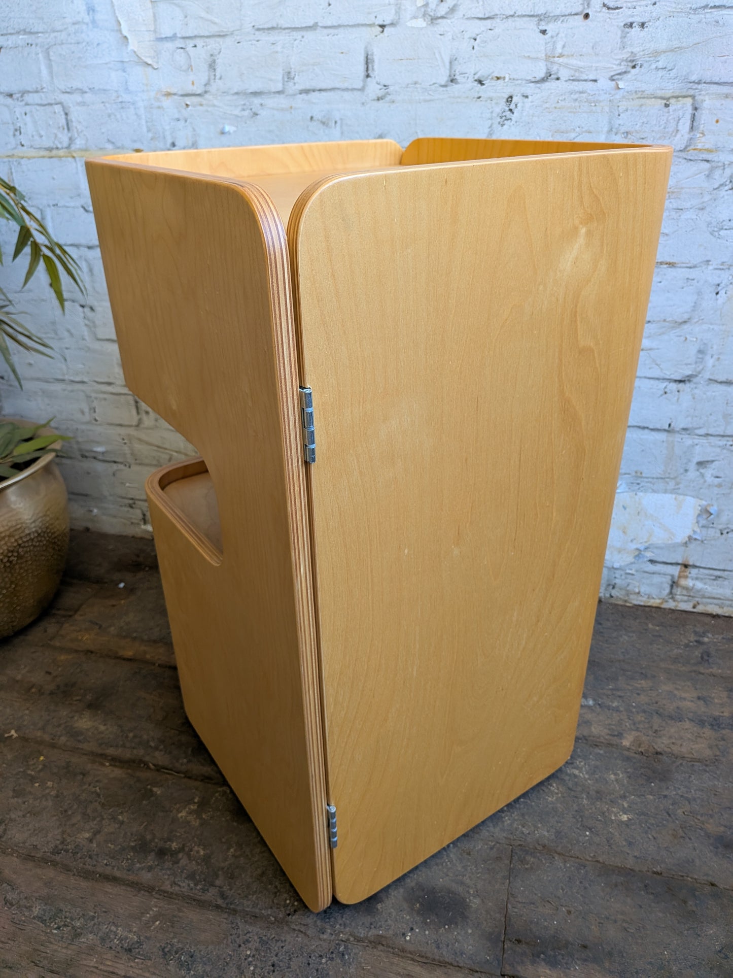 Vintage Habitat Bent Plywood Spacesaver Metamorphic Workstation Trolley
