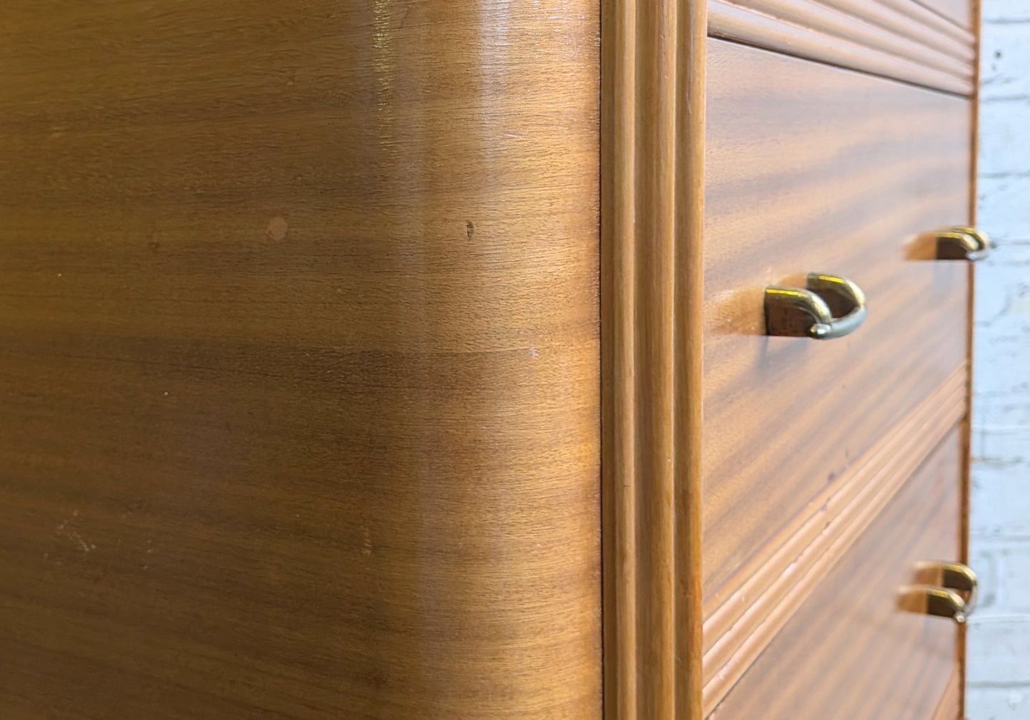 Vintage Retro 50s 60s Mid Century Modern Homeworthy Tallboy Chest of 4 Drawers