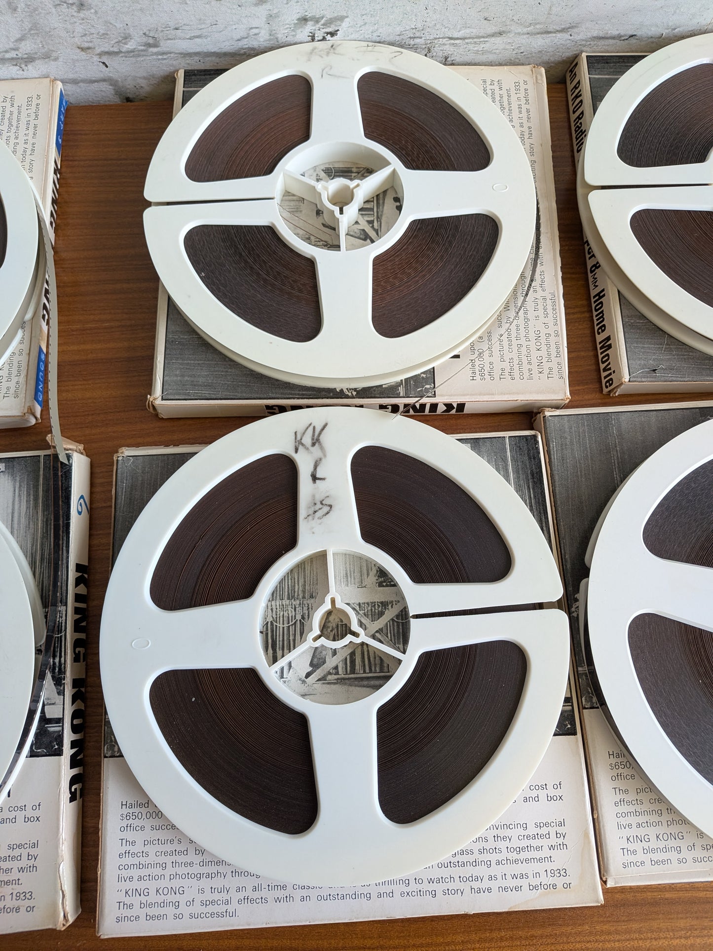 6 x Vintage 1970s Mountain Films Super 8mm Cine Film Reels  of King Kong 1933