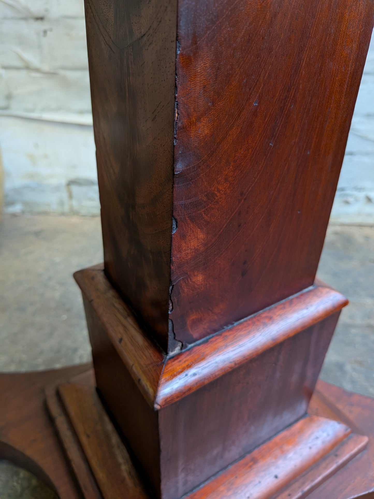 Antique Victorian Mahogany  Side End Hall Sofa Plant Pedestal Table