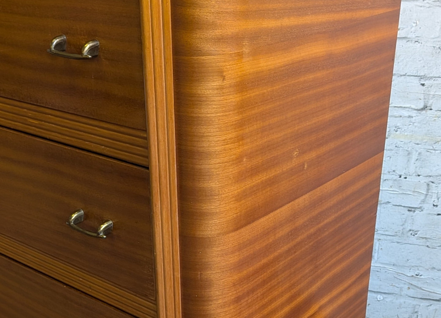 Vintage Retro 50s 60s Mid Century Modern Homeworthy Tallboy Chest of 4 Drawers