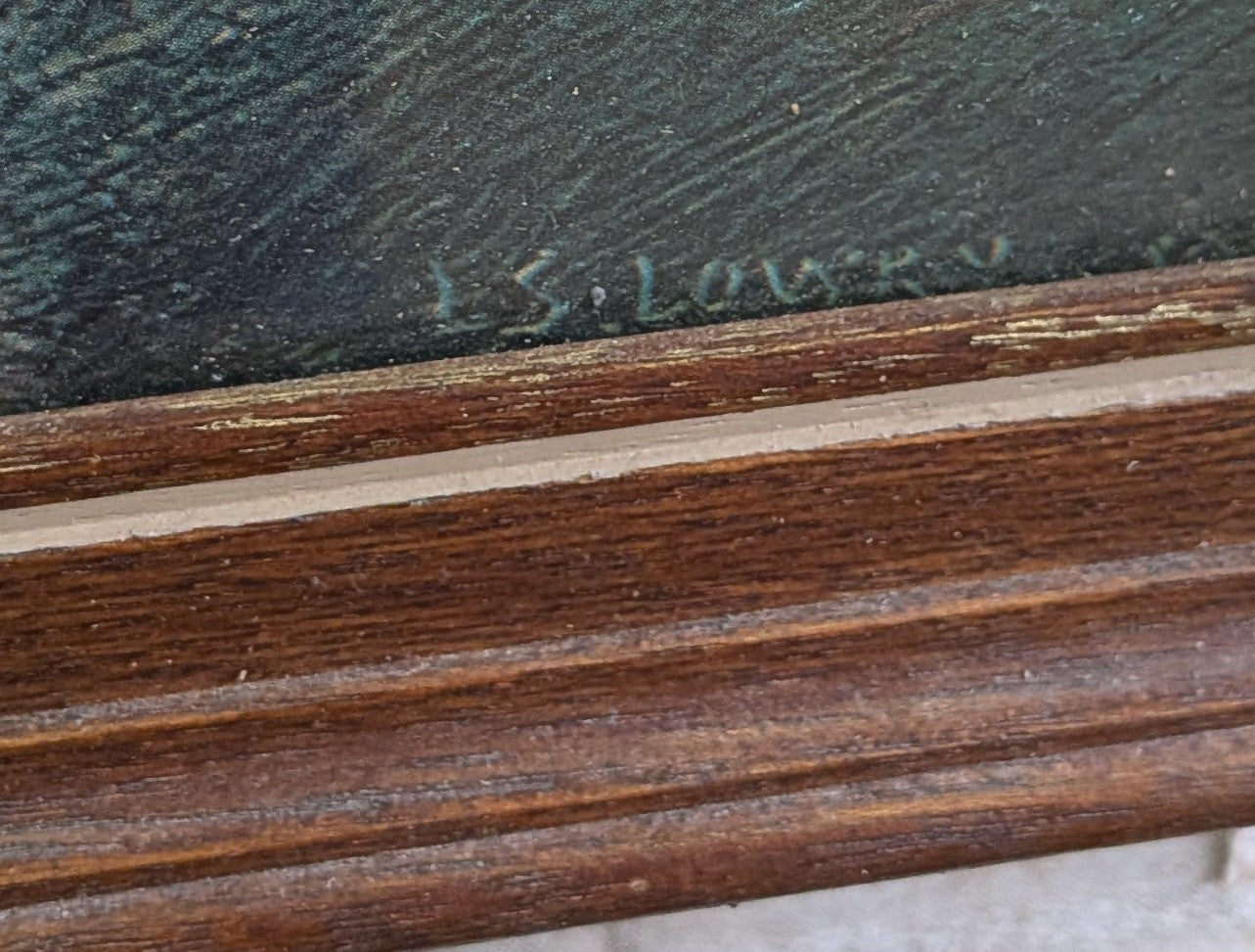 Rare Vintage 70s 80s Framed Print of L.S. Lowry A Country Road (1952)