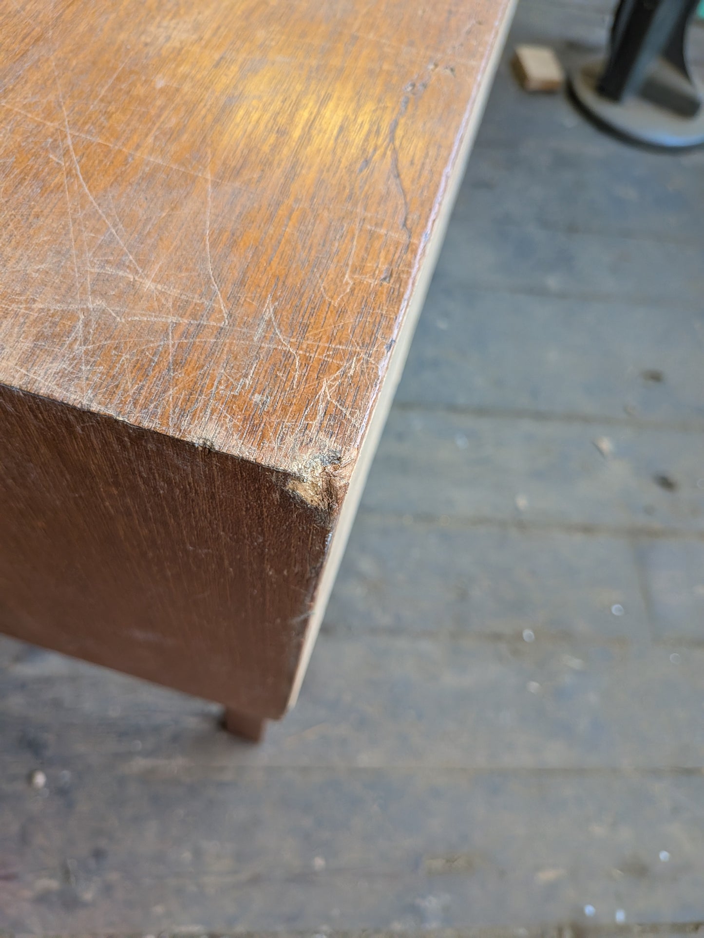 Vintage 60s Mid Century Modern Danish Niels Clausen NC Mobler Chest of 2 Drawers Side Table