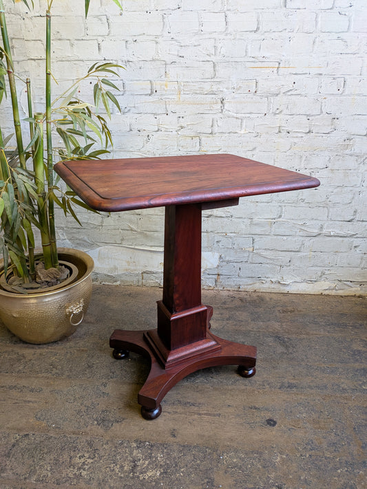 Antique Victorian Mahogany  Side End Hall Sofa Plant Pedestal Table