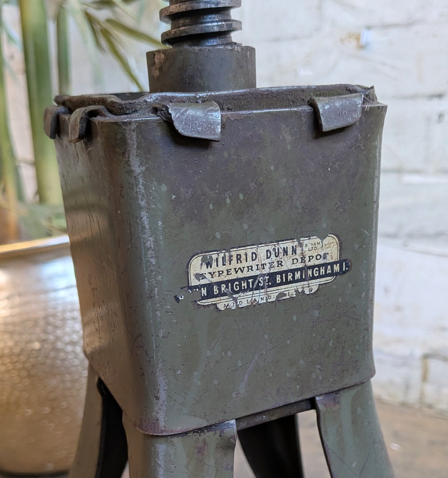 1 Vtg 30s 40s Art Deco Steel Evertaut Industrial Machinists Typists Swivel Chair