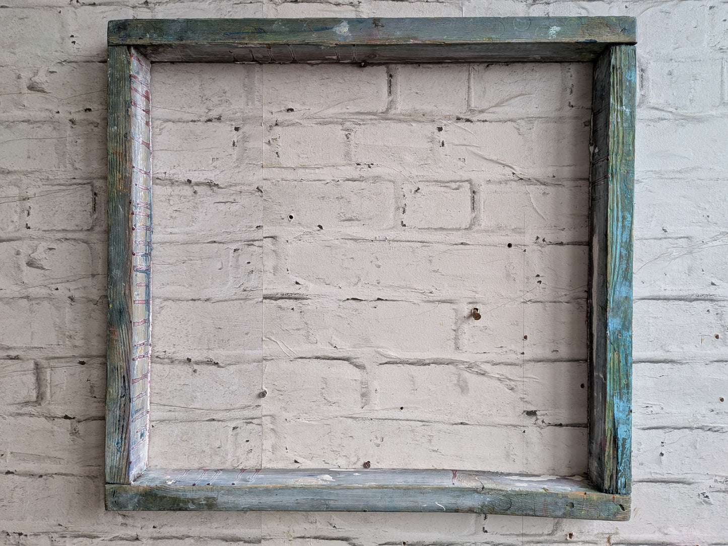 1 x Vintage Industrial Silkscreen Printing Wooden Frame - Picture Frame 👍 Mirror 👍 Blackboard 👍