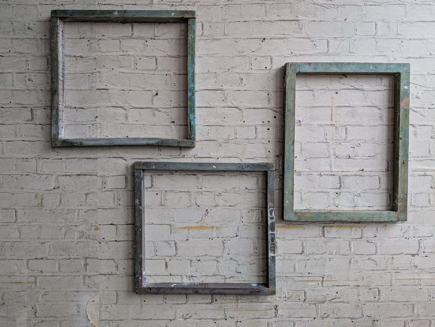 1 x Vintage Industrial Silkscreen Printing Wooden Frame - Picture Frame 👍 Mirror 👍 Blackboard 👍