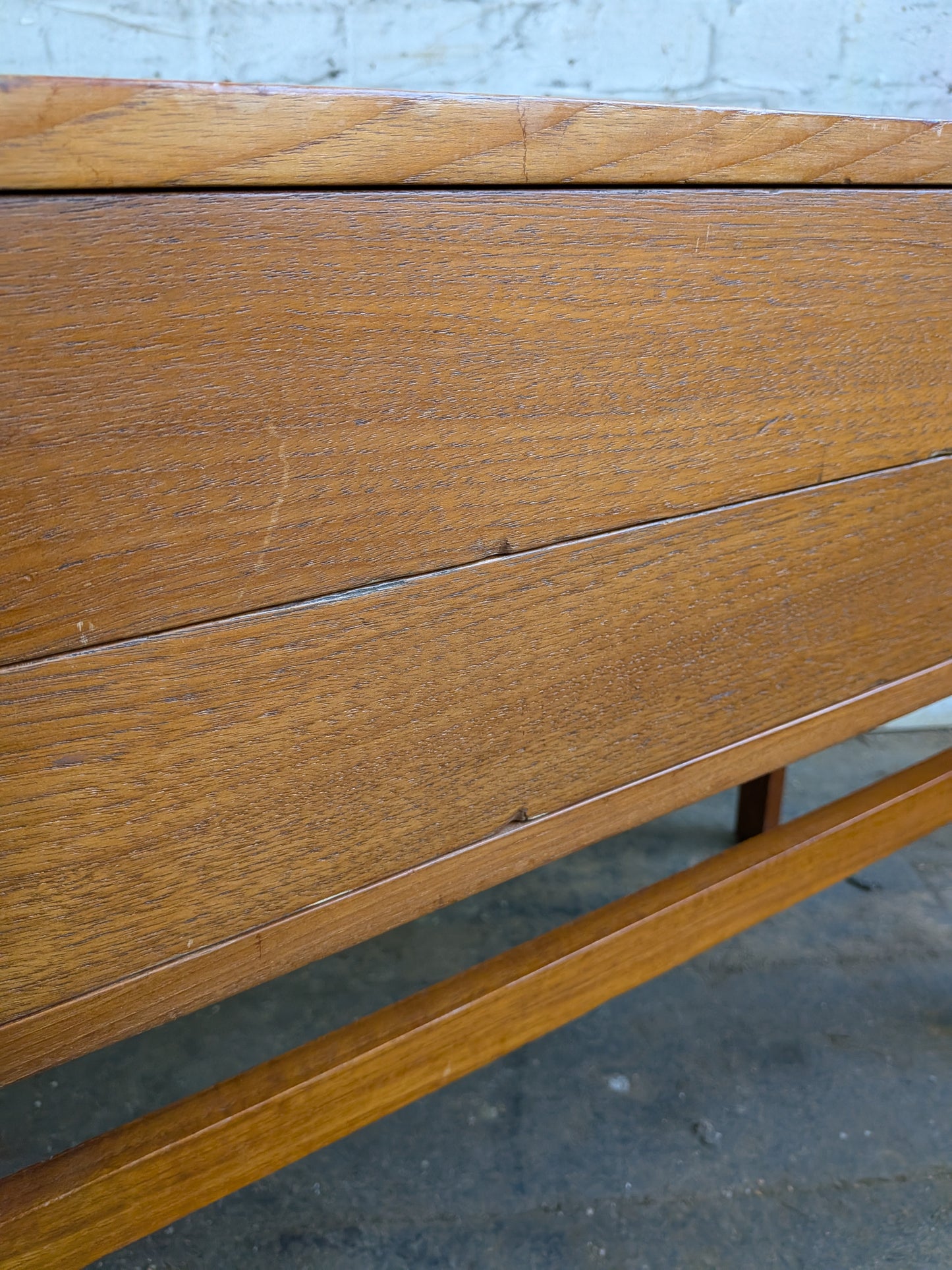 Vintage 60s Mid Century Modern Danish Niels Clausen NC Mobler Chest of 2 Drawers Side Table