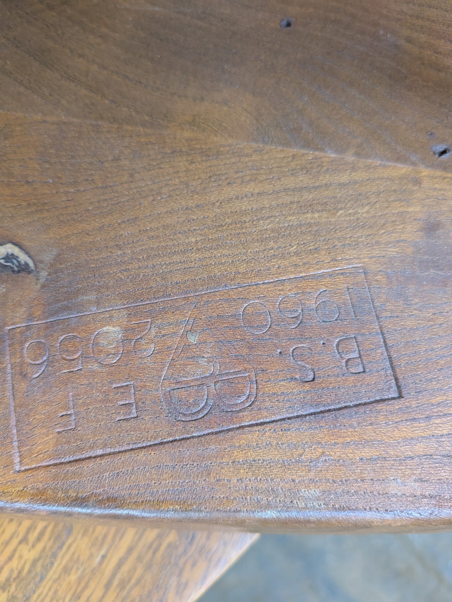 4 Mid Century Modern Ercol All Purpose Chairs and Ercol Drop Leaf Kitchen Bistro Cafe Dining Table