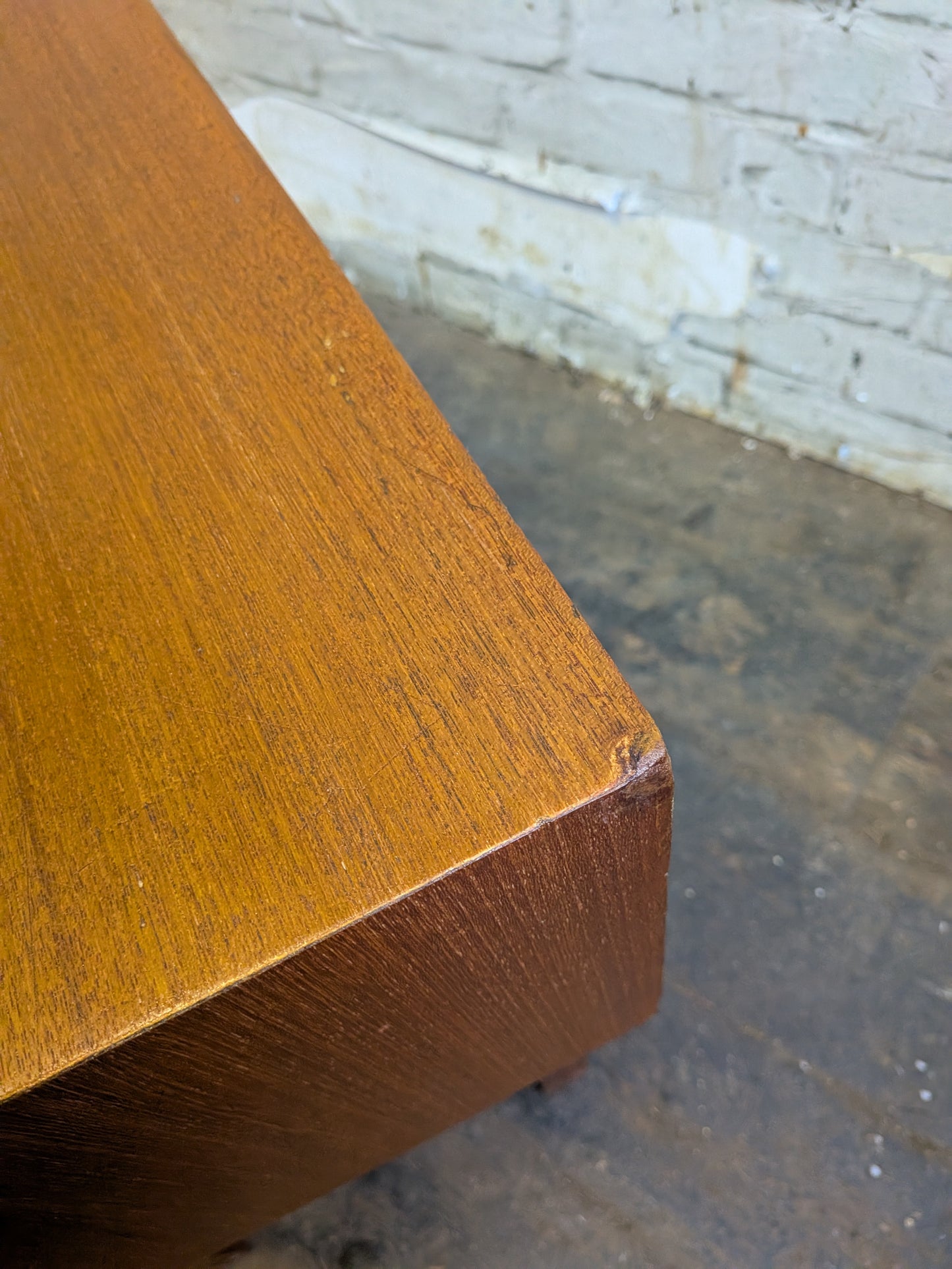 Vintage 60s Mid Century Modern Danish Niels Clausen NC Mobler Chest of 2 Drawers Side Table